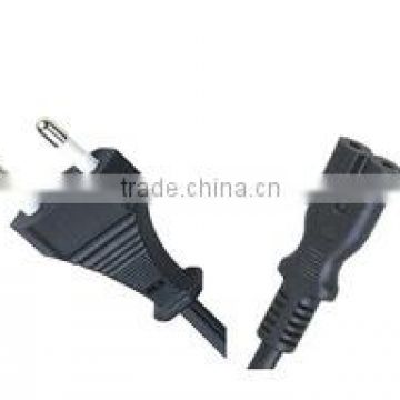 Korea EK approval 2.5a 250v AC power cord with IEC C7