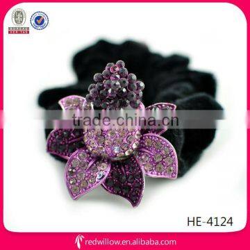 2014 Stylish rhinestone colored hair velvet bands