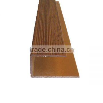 Aluminium U edge trim//Aluminium wooden grain coating trim// C shape floor trims