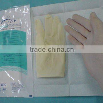 Disposable Wet Donning Powder-free N.R. Latex Surgical Gloves (CE&FDA)