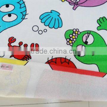 2015 HOT Sell 100% Cotton Silk Screen Printing Cartoon Baby Beach Towel Household Baby Bath Towel photo-3