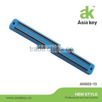 embed two magnet strips in blue PP bar, Magnetic Strip for hang knife in kitchen