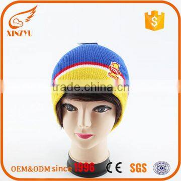 Custom 100% Acrylic patch winter beanies hat