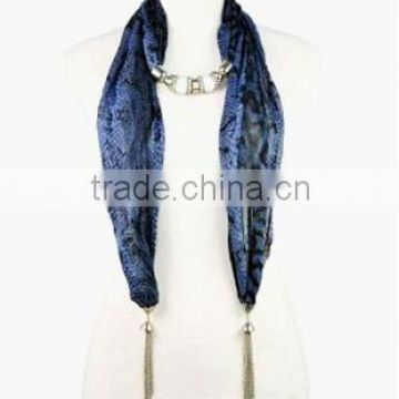 Jewelry Scarves with Beads and Chains Python Printing