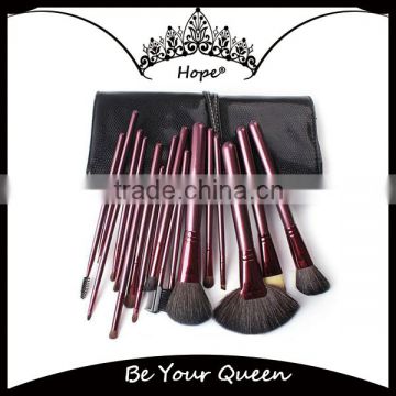 3 Colors Bag 18 pcs Bag Purple Top Cosmetic Brushes