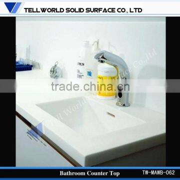 Factory supply shiny quartz stone vanity hand washing basin and sinks