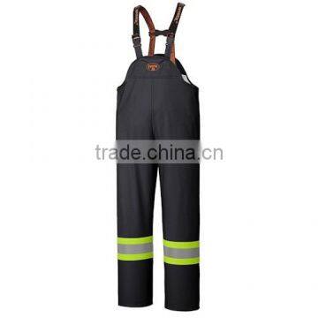 cheap wholesale PU STRETCH HI-VIZ FLAME RESISTANT RAIN BIB PANT