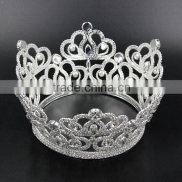 Wholesale China factory supplying Rhinestone bridal flower crown tiara