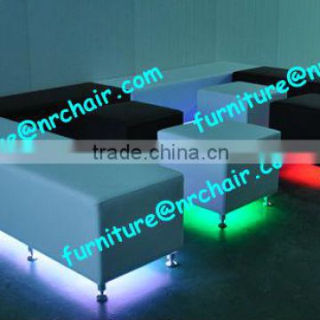 shanghai commercial furniture event rental home use Acrylic Led Love Cube Sofa