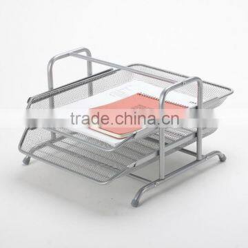 High Quality 2 Tier/2 Layer Metal Mesh Document Tray/desk Tray/file Tray B8535