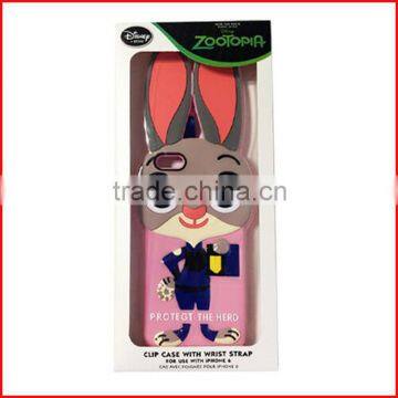 Hot Sale Zootopia Cartoon Silicone Material Cell Phone Case