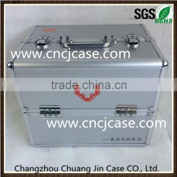 China double-open aluminum medical paramedic doctors case aluminum first aid box