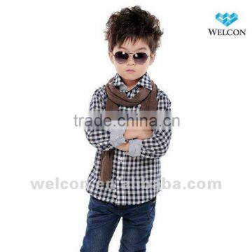 latest fashion design brand OEM long sleeve kids shirt kid wear kids clothes