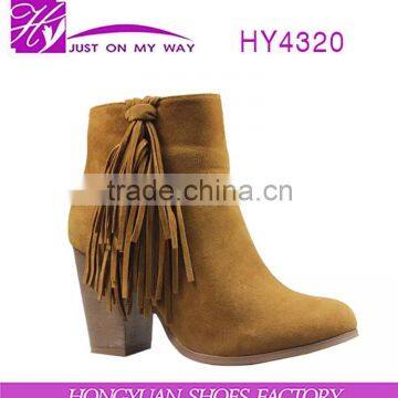 Popular selling special design young ladies sexy heel ankle boots