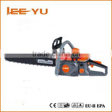 2 stroke 58cc Gasoline chain saw price portable wood cutting machine