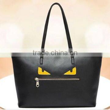 New arrivel faux leather cheap printing woman tote bag