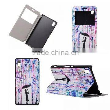 High Quality Color Printing PU Leather Flip Cover For Sony Xperia M4 Aqua Case photo-4