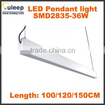 Modern design 36W LED pendant light/ LED office pendant light/Linear suspended led light