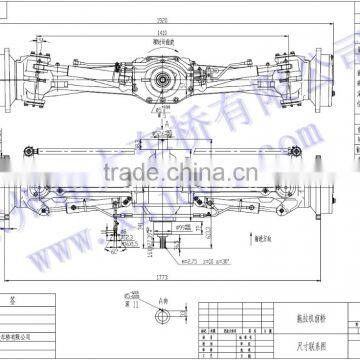 China's first manufacturer Tractor axle CLQ80 Manufacturer