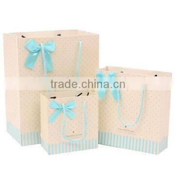 Sweet Light Color Paper Bag With Logo Print