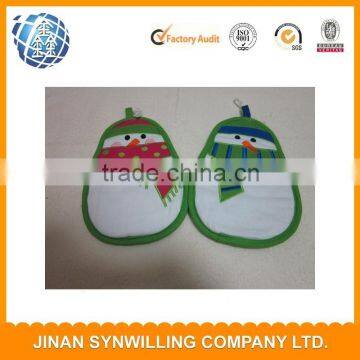 printed 100 cotton funny oven mitts and square pot holder cheap