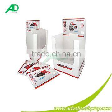 Customized Corrugated Cardboard Retail Dump Bin with matt lamination For Display Rack