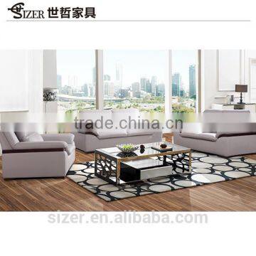 Modern Living Room Leather Sectional Sofa Cushions Sale