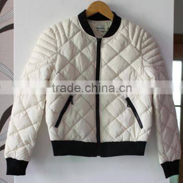 Custom Winter Baseball Bomber Jacket Women Satin