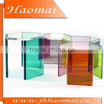 2013 Hot Sale Transparent And Colorful Acrylic End Table