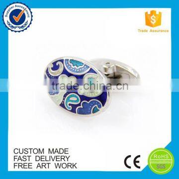 Hard Enamel Chinese Element Clouds Custom Mens Cufflinks photo-2