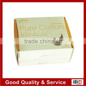 make up cotton packaging paper box with water drop pattern pvc window