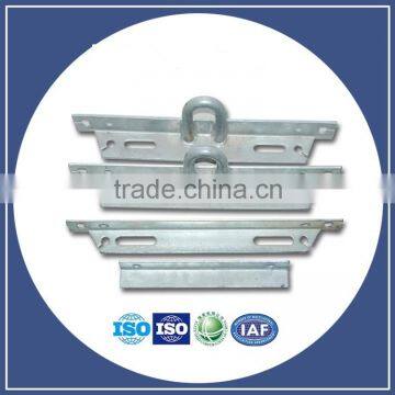 Various galvanized steel electrical cross arm 11kv/33kv low voltage cross arm