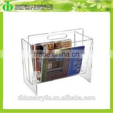 DDE-B184 Trade Assurance Shenzhen Factory Wholesale Lucite Magazine Holder