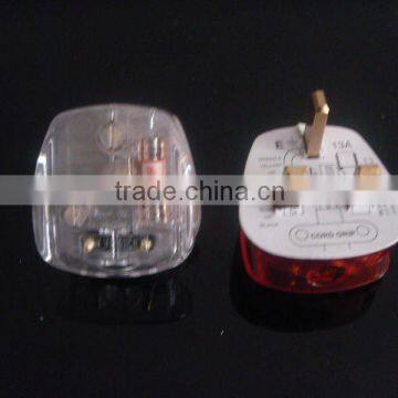 TRANSPARENT UK PLUG