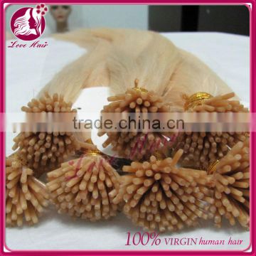 pre-bonded nail hair extension U I V tip hair Prebonded I Tip Hair