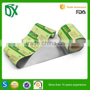 Food grade color printing multilayer sachet packaging film roll in china