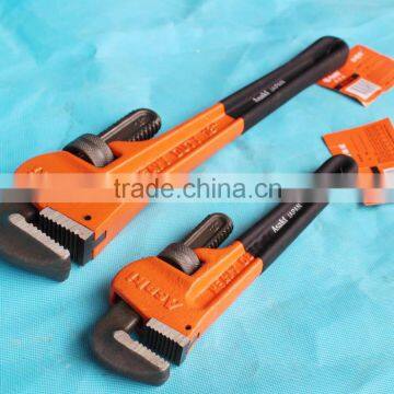 American Type Heaveyt Duty Pipe Wrench with Dipped Handle