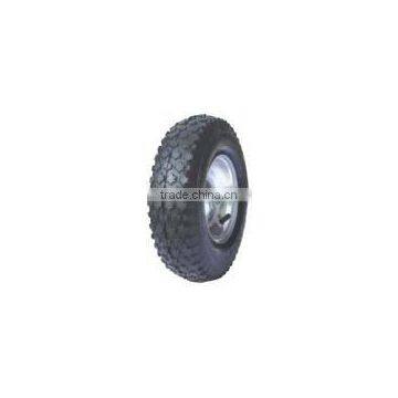 High Quality Wheelbarrow Rubber Wheel 400-8 PU photo-2
