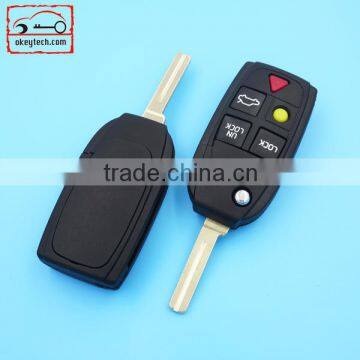 High Quatity Volvo Flip Remote Key Shell Car Key Volvo Flip 5 Button Remote Key Shell photo-2