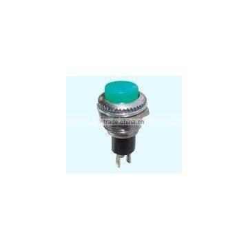 16mm CQC CE round red illuminated tact switch/push button switch,button switch with yellow button cut out 12mm on off