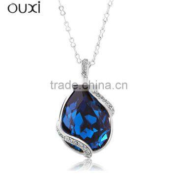 OUXI 2015 Hot sale drop shape jewelry necklaces OUXI 10277