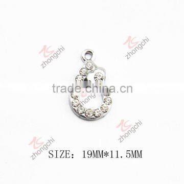 alloy crystals drop necklace pendant