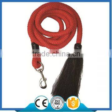 L6108 3/4 Poly Lead Rope with snap and horsehair end