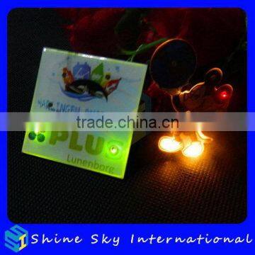 Fashion Promotional Led Flashing Flag Pin