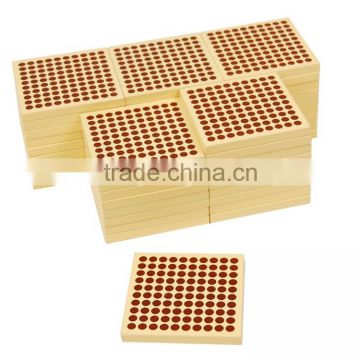 Montessori children educational toys for 45 wooden hundred squares