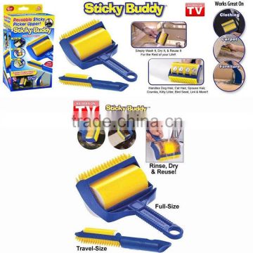 Sticky Buddy Carpets Clothes Lint Remover Cleaner Roller Brush