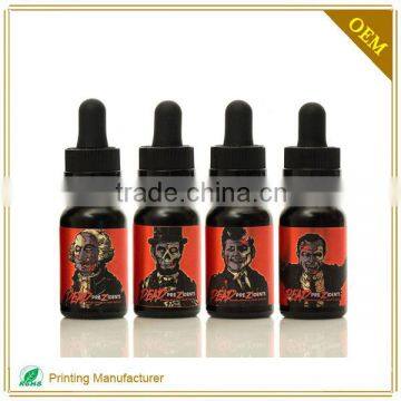 Oem High Quality Factory Price E Liquid Vinyl Adhesive Glass Bottle Label