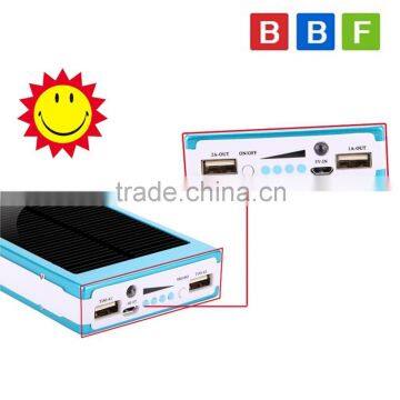 2 in 1 Portable Solar Move Power Bank Mobile Battery Charger for iPhone LG