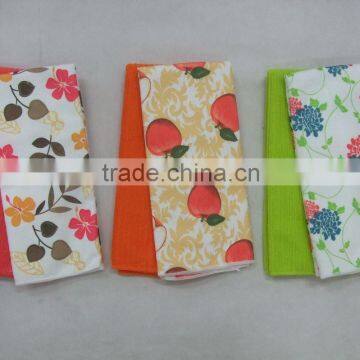 Water Absorbed Plain Solid Colour Transfer Printing Polyester /polyamide Microfiber Towel Set