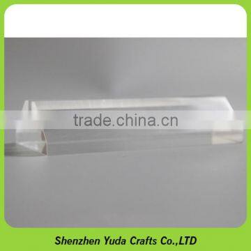 solid acrylic base block as block award holder cnc finish cast long strip acrylic display block